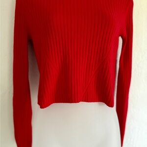 Babaton Vibrant Red Knit Top